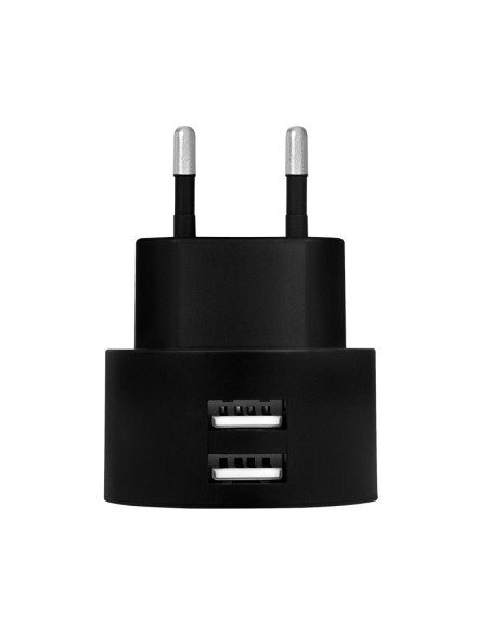 CARGADOR DOBLE USB-A LOGILINK NEGRO