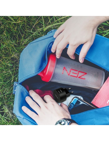 CARGADOR DOBLE USB-A LOGILINK NEGRO