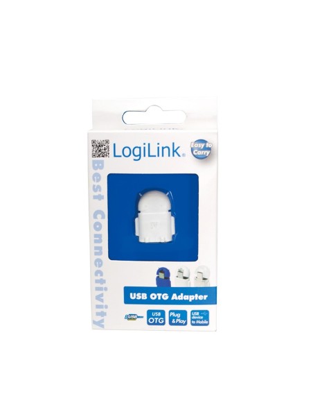 ADAPTADOR OTG MICROUSB-M A USB-H LOGILINK BLANCO