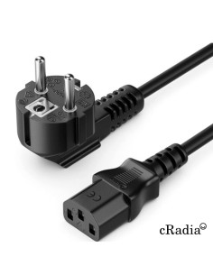 CABLE DE ALIMENTACION CRADIA 1.8M NEGRO