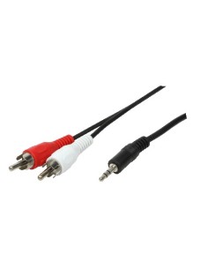 CABLE AUDIO 1xJACK 3.5M A 2xRCA M LOGILINK 1.5M
