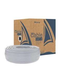 CABLE RED UTP CAT6 RJ45 PHASAK 305 GRIS