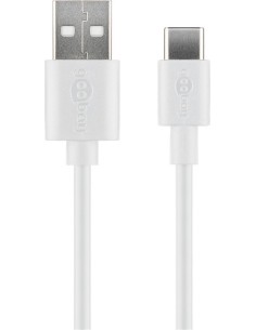 CABLE DE CARGA SYNC GOOBAY USB-C BLANCO 1M