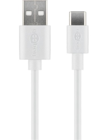 CABLE DE CARGA SYNC GOOBAY USB-C BLANCO 1M