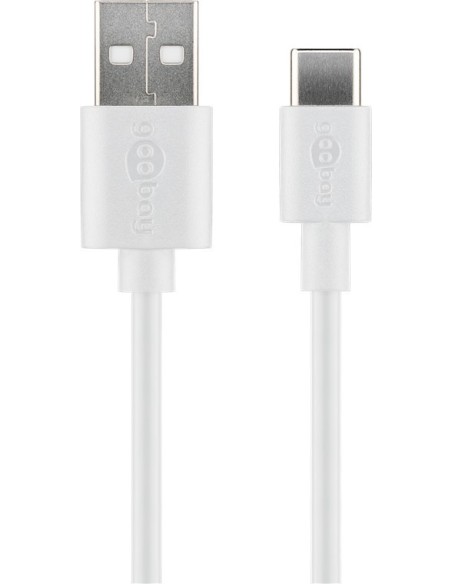 CABLE DE CARGA SYNC GOOBAY USB-C BLANCO 1M