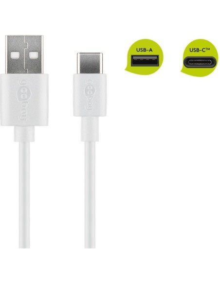 CABLE DE CARGA SYNC GOOBAY USB-C BLANCO 1M
