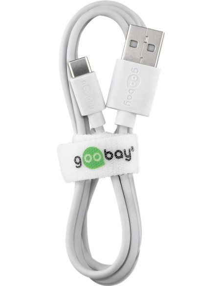 CABLE DE CARGA SYNC GOOBAY USB-C BLANCO 1M