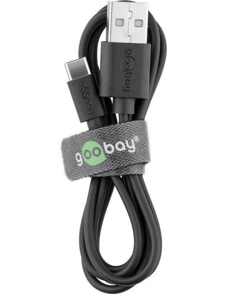 CABLE DE CARGA SYNC GOOBAY USB-C NEGRO 1M