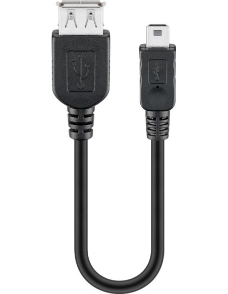 CABLE USB(A) 2.0 A MINI USB(B) 2.0 GOOBAY 0.2M