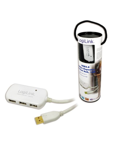 HUB 4 PUERTOS USB 2.0 LOGILINK UA0108 12METROS
