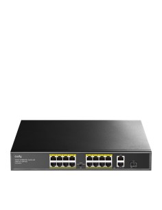 SWITCH CUDY 16-PORT 10 100M POE+SWITCH 1GB UPLINK 1GB SFP PORT200W