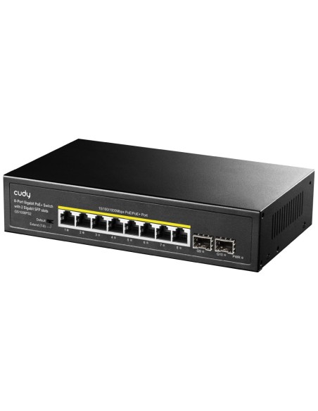 SWITCH CUDY 8-PORT GIGABIT POE+ SWITCH WITH 2 GIGABIT SFP SLOT 120W