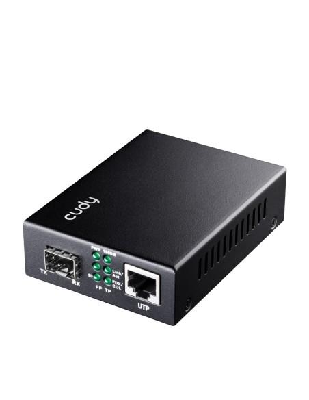 CONVERSOR CUDY 10 100 1000M GIGABIT ETHERNET MEDIA CONVERTER