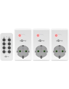ENCHUFE INTELIGENTE GOOBAY CONTROL REMOTO PACK 3