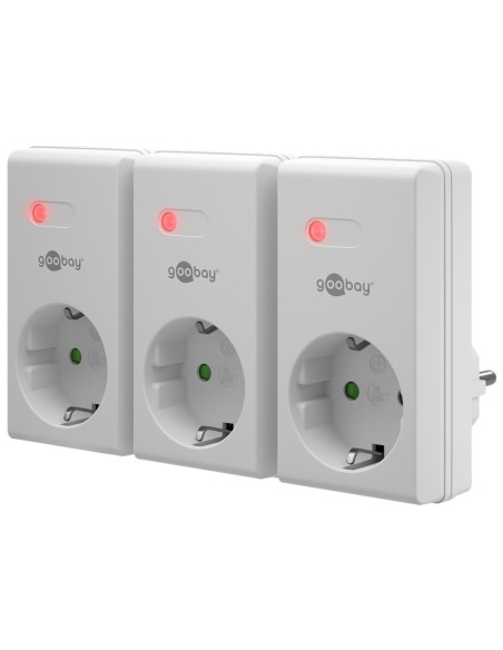 ENCHUFE INTELIGENTE GOOBAY CONTROL REMOTO PACK 3