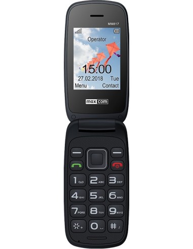 MaxCom MM817 6,1 cm (2.4") 78 g Negro Teléfono para personas