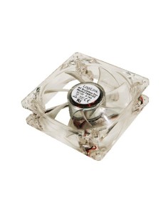 VEN 80X80 LOGILINK TRANSPARENTE+BLUE LED  RETAIL FAN102 FAN