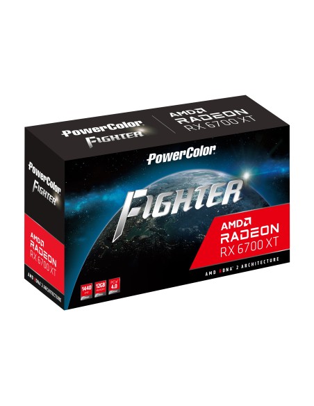 PowerColor AXRX 6700XT 12GBD6-3DH tarjeta gráfica AMD Radeon RX 6700 XT 12  GB GDDR6