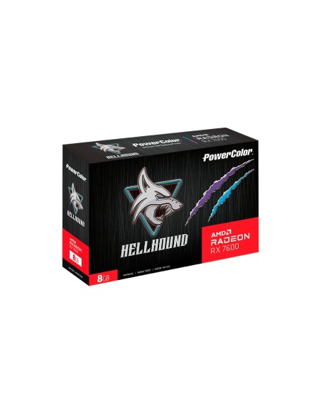 Powercolor Hellhound AMD Radeon RX 7600 OC 8GB GDDR6 Negra