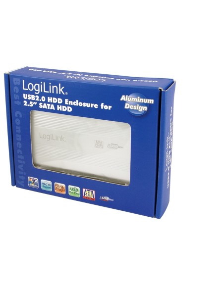 CAJA EXTERNA 2,5  USB2.0 SATA LOGILINK ALU UA0041A ALUMINIO