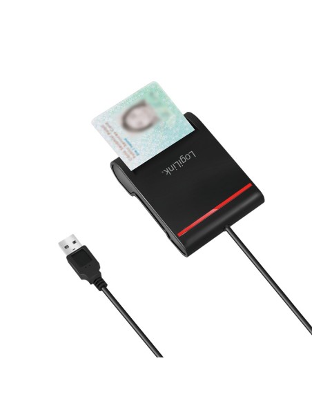 LogiLink CR0047 lector de tarjeta inteligente Interior USB 2