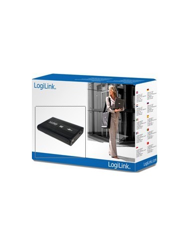 CAJA EXTERNA 3,5  USB2.0 SATA LOGILINK UA0082 NEGRA ALUMINI