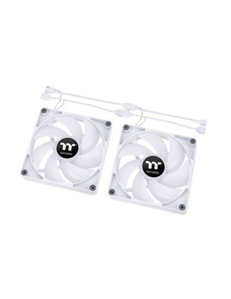 VENTILADOR 120X120 THERMALTAKE CT120 ARGB WHITE PACK 2UD
