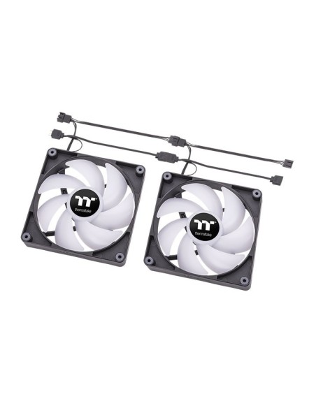 VENTILADOR 120X120 THERMALTAKE CT120 ARGB BLACK PACK 2UD