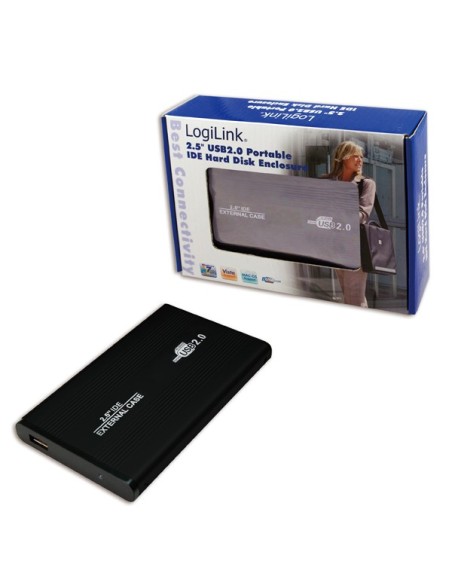 CAJA EXTERNA 2,5  USB2.0 IDE LOGILINK UA0040B BASICA NEGRA