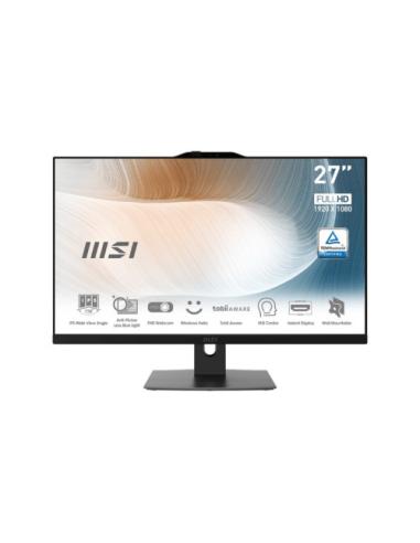 MSI AIO MODERN AM272P 12M-456EU. 27"" IPS LED FHD 16:9 (1920X1080). I5-1235U. SO-DIMM DDR4 16GB (8G*2 OR 16G*1). 2 TOTAL SLOTS (