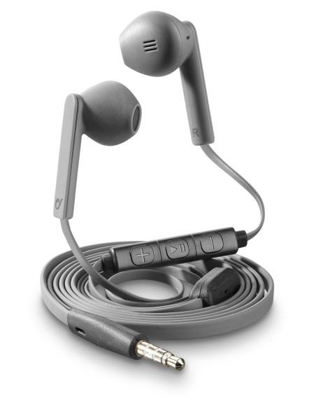 Auriculares Gris microfono y mando de control
