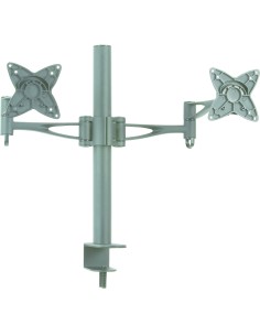 TooQ SOPORTE DE MESA GIRATORIO E INCLINABLE PARA MONITOR   TV LCD, PLASMA (3 PIVOTES, 2 BRAZOS) 13-23, NEGRO