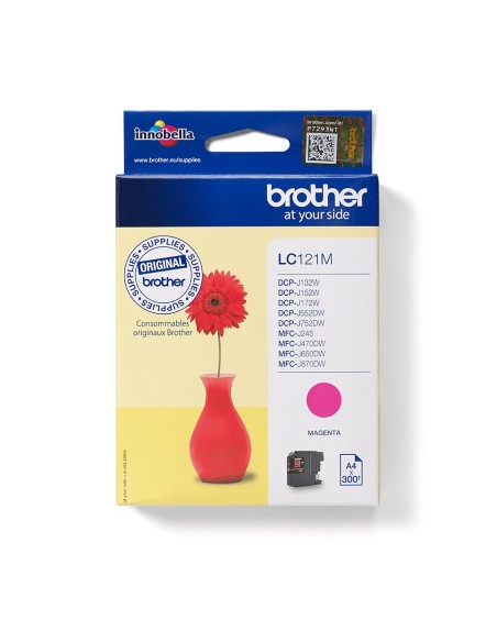 Brother LC-121M cartucho de tinta Original Magenta 1 pieza(s)