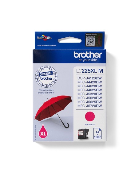 Brother LC-225XLM cartucho de tinta Original Magenta 1 pieza(s)