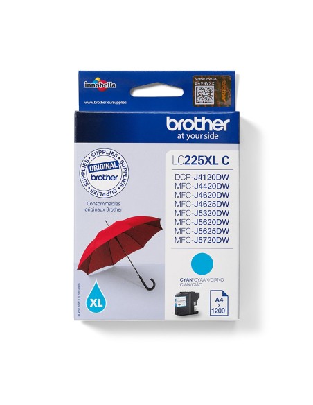 Brother LC-225XLC cartucho de tinta Original Cian 1 pieza(s)