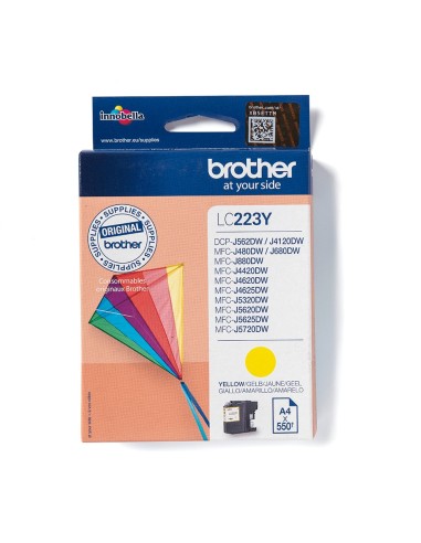 Brother LC-223Y cartucho de tinta Original Amarillo 1 pieza(s)