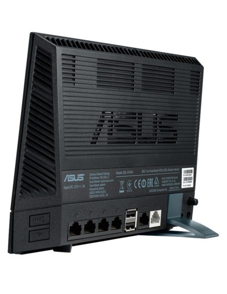 ASUS DSL-AC56U router inalámbrico Doble banda (2,4 GHz   5 GHz) Gigabit Ethernet 3G 4G Negro