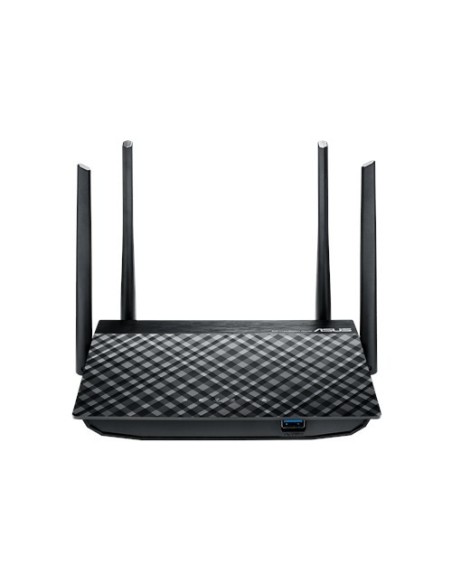 ASUS RT-AC58U router inalámbrico Doble banda (2,4 GHz   5 GHz) Gigabit Ethernet Negro