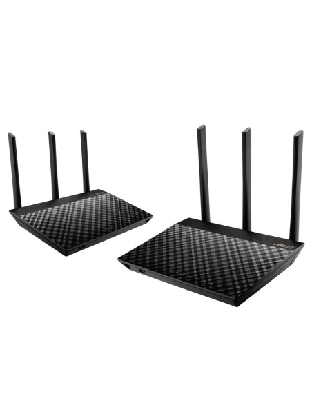 ASUS AiMesh AC1900 router inalámbrico Gigabit Ethernet Doble banda (2,4 GHz   5 GHz) Negro