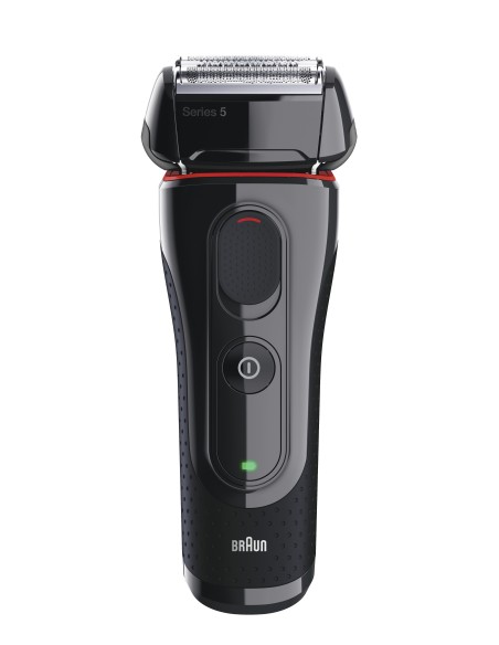 Braun Series 5 5030S Máquina de afeitar de láminas Recortadora Negro, Rojo