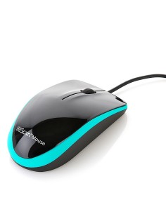 I.R.I.S. IRIScan Mouse ratón USB Laser 1200 DPI Negro, Cian
