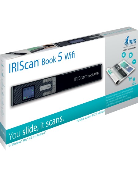 I.R.I.S. IRIScan Book 5 Wi-Fi Escáner portátil 1200 x 1200 DPI A4 Negro