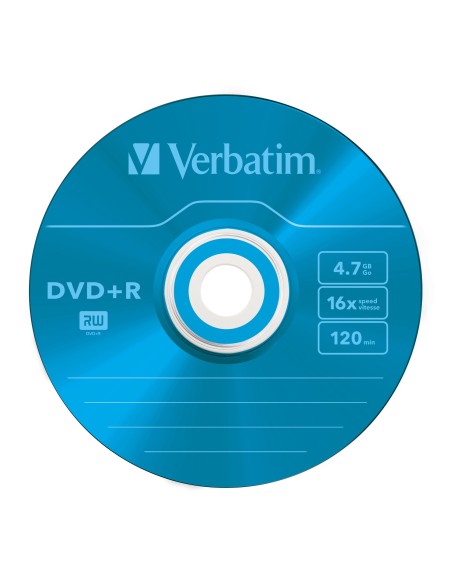 Verbatim DVD+R Colour 4.7GB 5pieza(s)