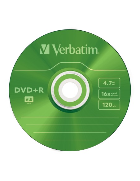 Verbatim DVD+R Colour 4.7GB 5pieza(s)