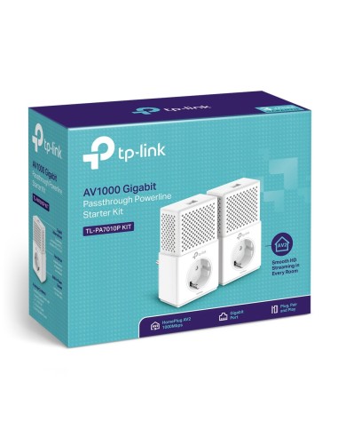 TP-LINK AV1000 1000 Mbit s Ethernet Blanco 2 pieza(s)
