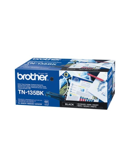 Brother TN135BK cartucho de tóner 1 pieza(s) Original Negro