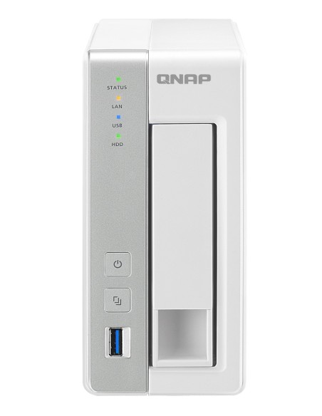 QNAP TS-131P servidor de almacenamiento Ethernet Torre Gris, Blanco NAS