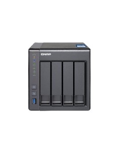 QNAP TS-431X Ethernet Torre Negro NAS