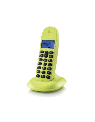 Motorola C1001LB+ teléfono Teléfono DECT Verde Identificador de llamadas
