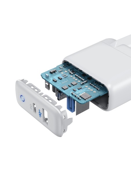 Anker A2626GD1 cargador de dispositivo móvil Gris, Blanco Interior